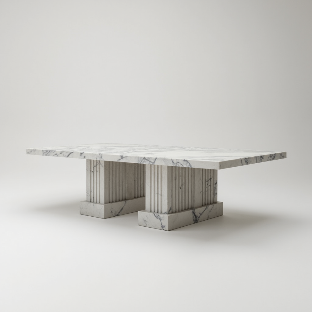 Partenon Carrara Dining Table