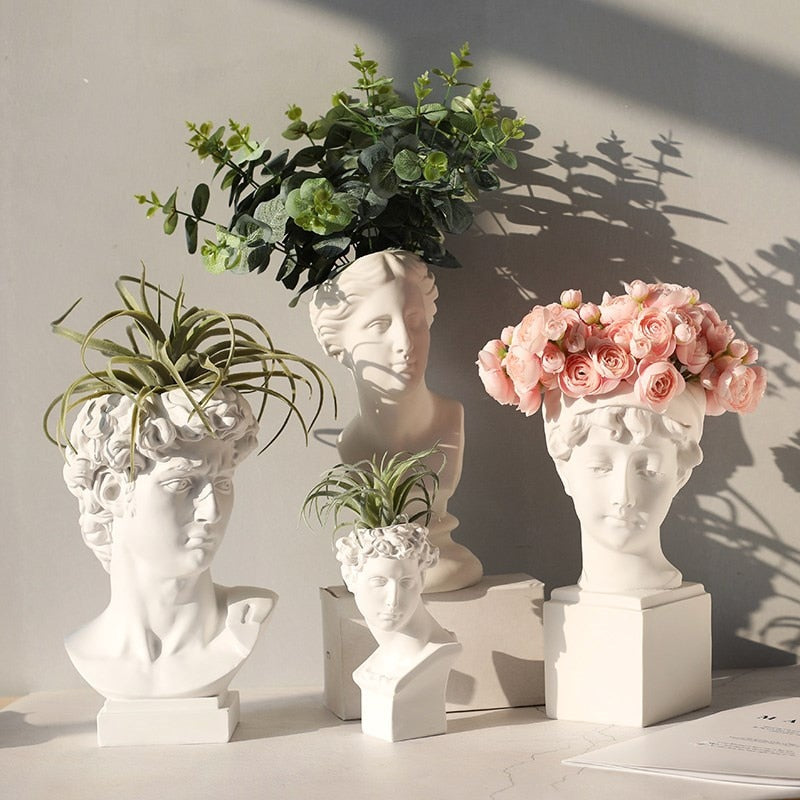 The Hipnos Faces Flower Vases